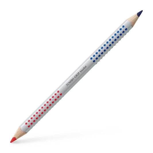 Crayon bicolore Jumbo Grip – Rouge & Bleu – Faber-Castell