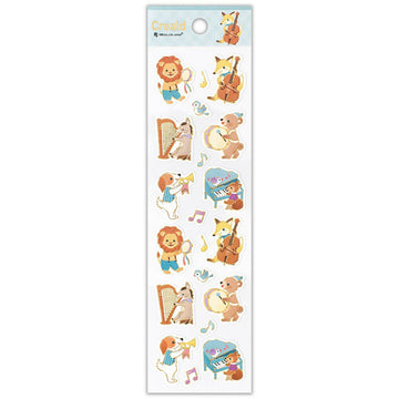 stickers-japonais-musique-animaux-dores vue 1