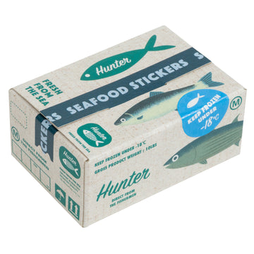 Mini carton stickers -  Crustacés et poissons