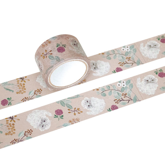 Masking tape – Chats & plantes – Miyuki Matsuo  (Largeur 25 mm) (plusieurs variantes)