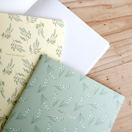 Carnet quadrillé muguet– Format A5