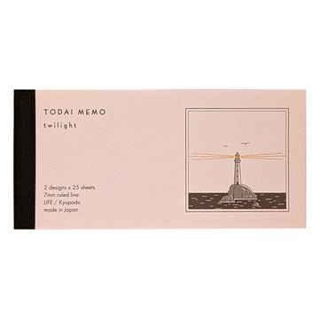 Bloc mémo Kupodo × Life Stationery – Lighthouse Memo Pad - 2 modèles dipo