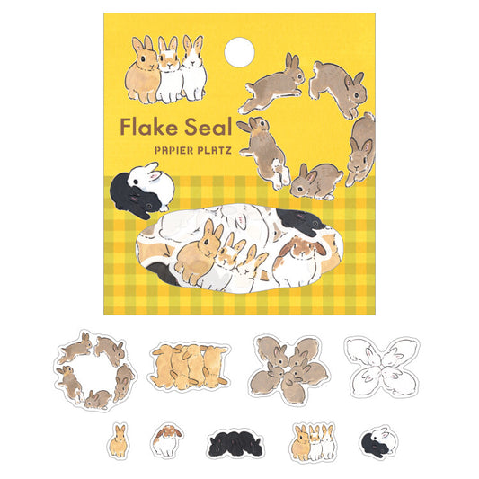 Flake stickers – Atsumaru Rabbit - Motif au choix