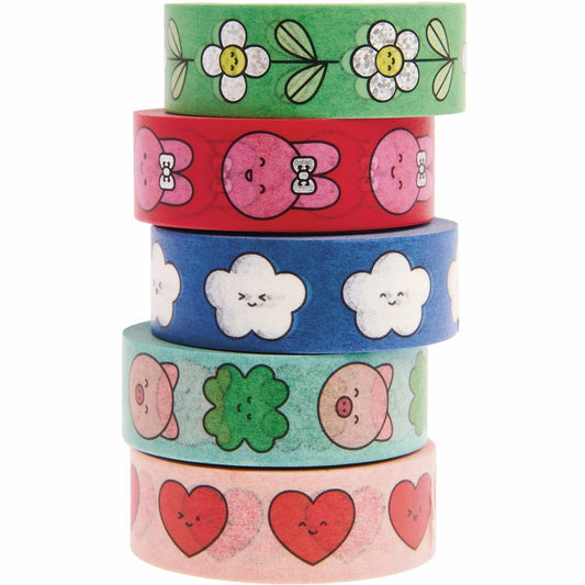 Paper Poetry – Set de 5 Washi Tapes Chingu
