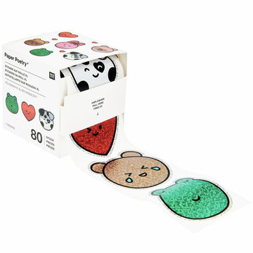 Paper Poetry – Stickers Chingu Animaux - Avec distributeur