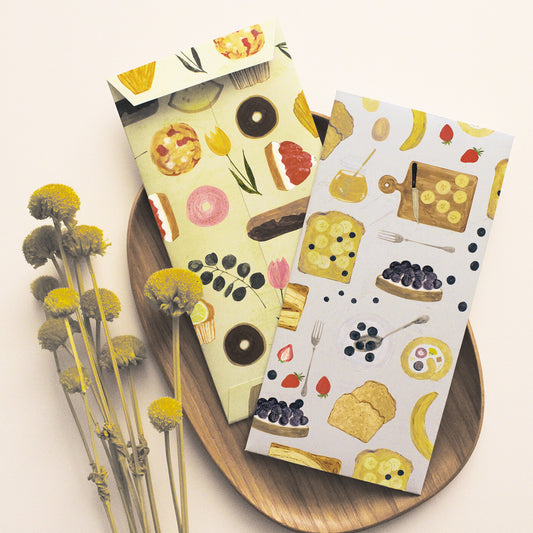 Enveloppe longue Pochibukuro – Gourmandises – Ayu Iwashima