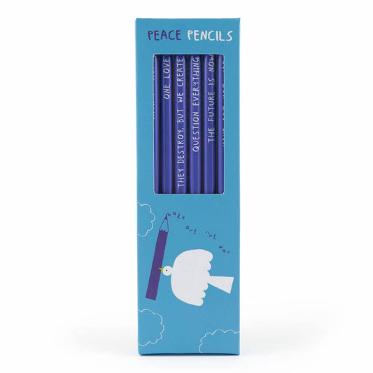 Ensemble de crayons de bois - Peace - Sharp & Blunt