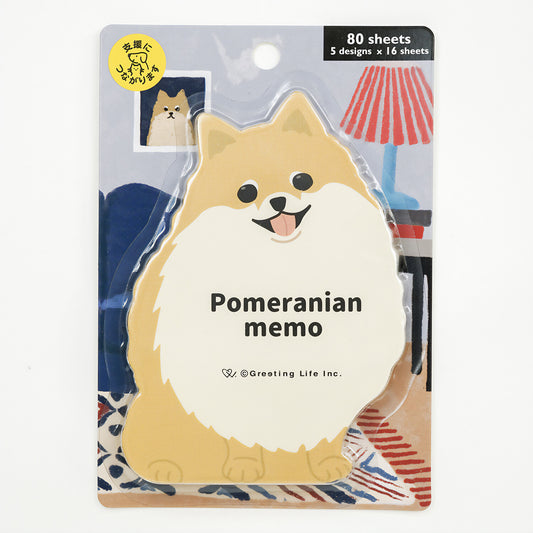 Bloc Mémo Pomerianan Greeting Life