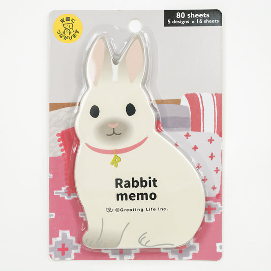 Bloc Mémo Lapin Rabbit Greeting Life