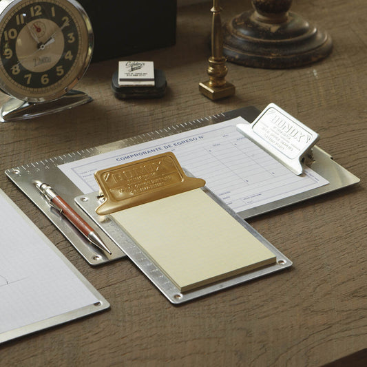ClipBoard Métal Retro – Dulton - A6 - Laiton ou Galvanisé
