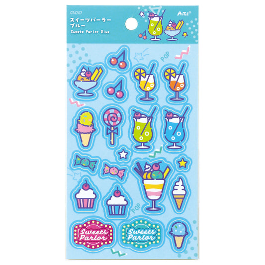 Stickers rétro sweets – planche décorative - Friandises ou Lapins