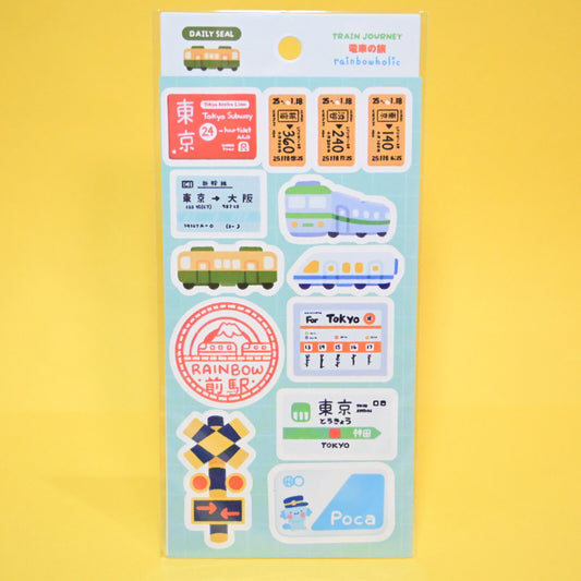 Stickers Quotidiens Train Travel – Rainbowholic x Tazdaunicorn