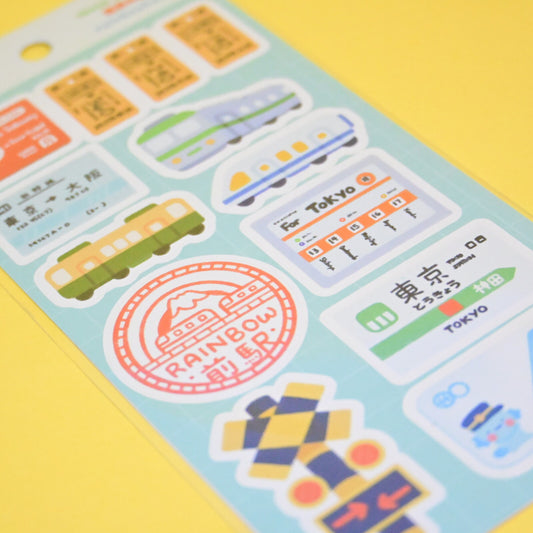 Stickers Quotidiens Train Travel – Rainbowholic x Tazdaunicorn