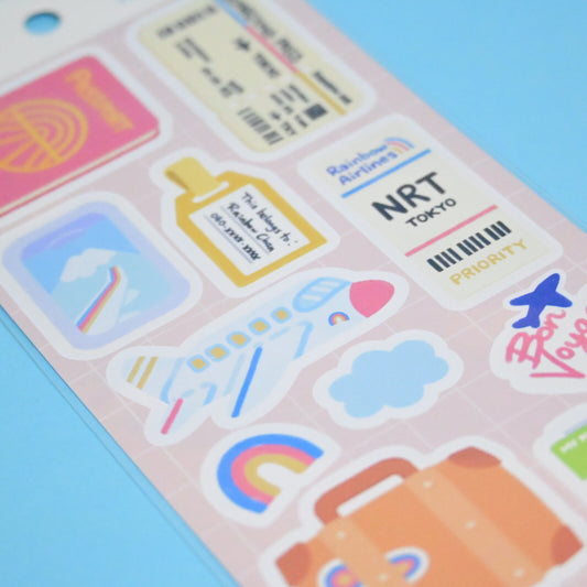 Stickers Quotidiens Air Travel – Rainbowholic x Tazdaunicorn