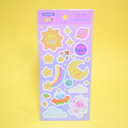 Stickers Quotidiens Outer Space – Rainbowholic x Tazdaunicorn