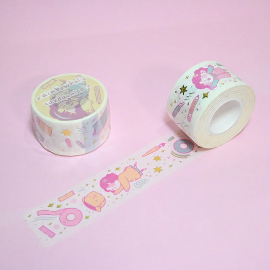 Masking Tape Rainbowholic x Tazdaunicorn – Stationery Wonderland (Dorure Or)