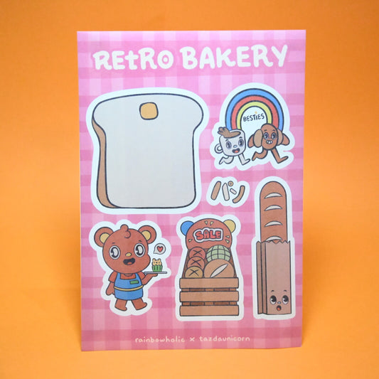 Masquing Stickers Retro Café & Bakery – Rainbowholic x Tazdaunicorn