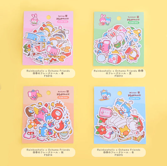 Flake Stickers Rainbowholic x Ochame Friends – Les Quatre Saisons
