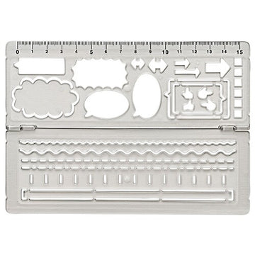 Template pour prises de notes – Pochoir & règle pliable 15 cm
