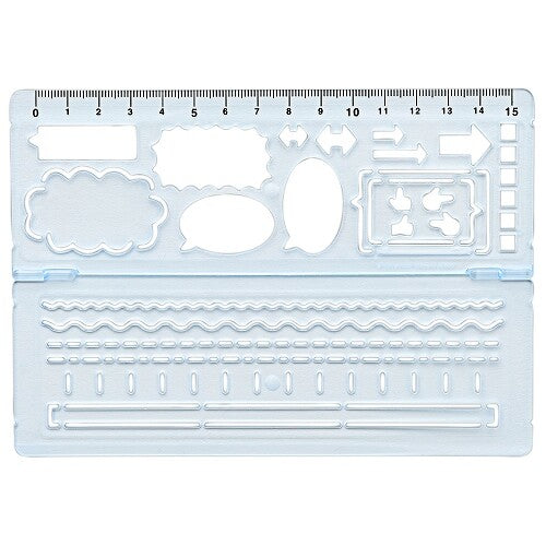 Template pour prises de notes – Pochoir & règle pliable 15 cm