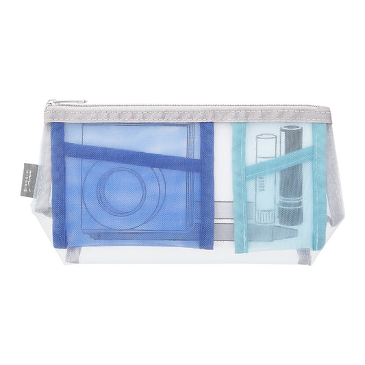Trousse Midori Pen & Tool – Mesh bleu