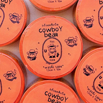 Washi Tape Cowboy Bear – Bloemkolie