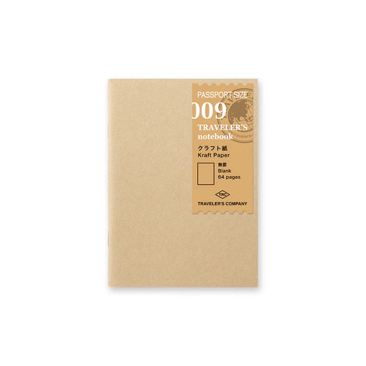 Recharge 009 – Carnet Papier Kraft (Format Passeport)