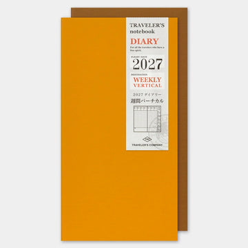 Recharge Agenda Vertical Hebdomadaire daté 2027 - Format Regular - Traveler's Company