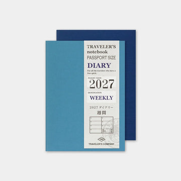 Recharge Agenda Hebdomadaire Daté 2027 – Format Passeport - Traveler's Company
