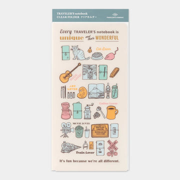 Clear Folder - Pochette transparente 2027 - Regular - Every TRAVELER’S notebook is unique and that’s wonderful