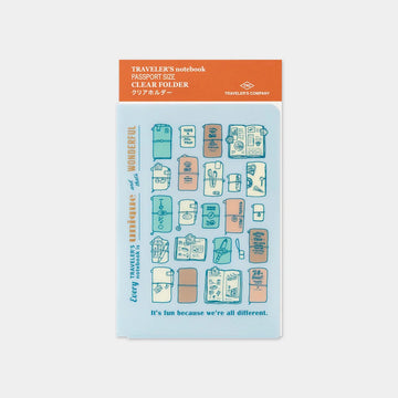 Clear Folder -Pochette transparente 2027 - Passeport - Every TRAVELER’S notebook is unique and that’s wonderful