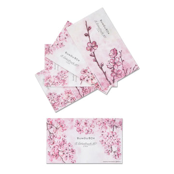 Papier buvard Kachofugetsu Flower – Esterbrook × BUNGUBOX – Set de 6 feuilles