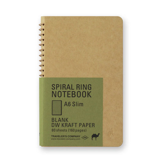 Spiral ring notebook - A6 - DW Kraft - Chameau