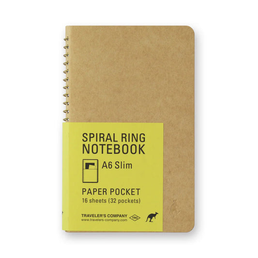 Spiral ring notebook - A6 - Paper Pocket - Kangourou