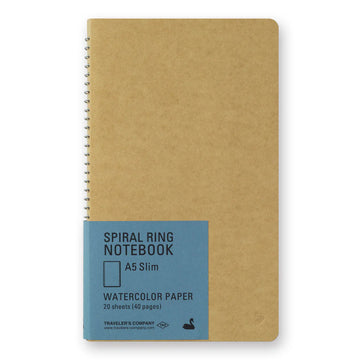spiral-ring-notebook-a5-watercolor-paper-cygne vue 1