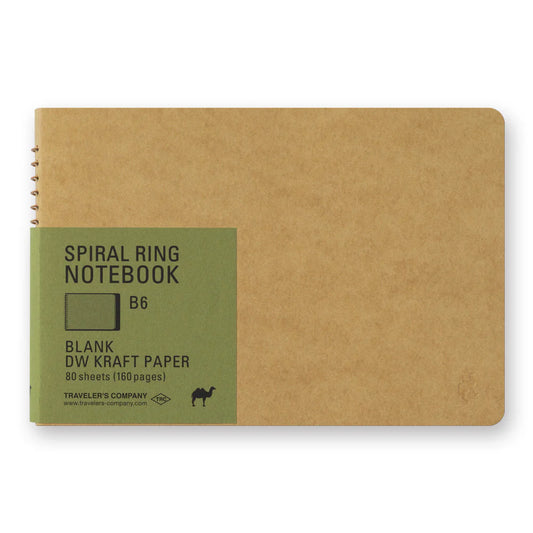 Spiral ring notebook - B6 - DW Kraft - Chameau