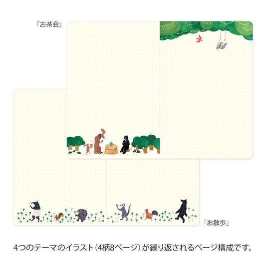 carnet-dot-illustre-b6-yuru-journal-midori vue 2