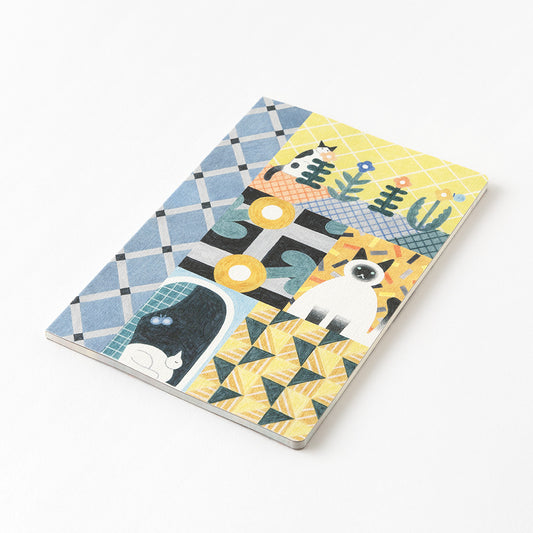 Carnet dot illustré B6 Chat - Yuru Journal – Midori couverture