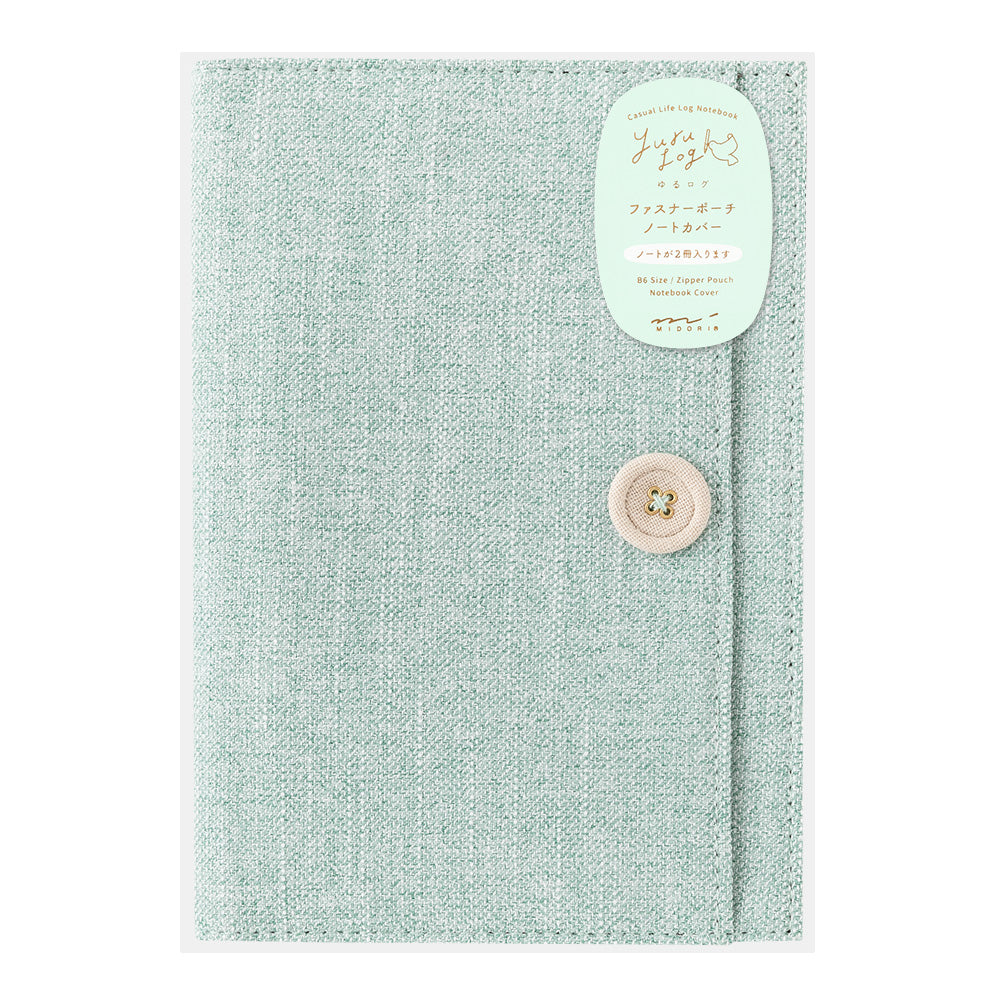 Couverture/trousse tissée  vert clair - Yuru Journal – Midori