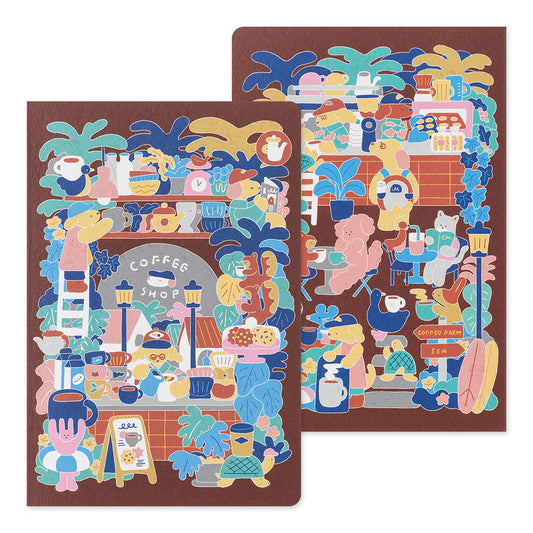 Carnet Dot illustré Yuru Log – Café – Midori