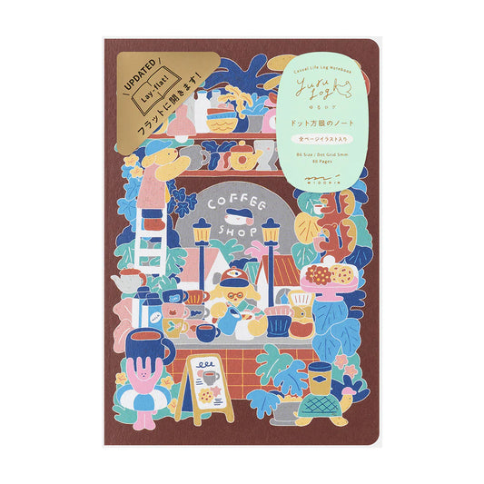 Carnet Dot illustré Yuru Log – Café – Midori