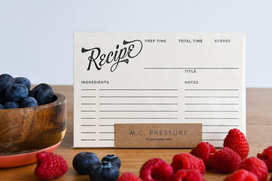 Fiche recette lettrepress