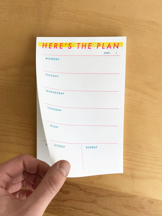 Bloc note liste semaine a faire to do list
