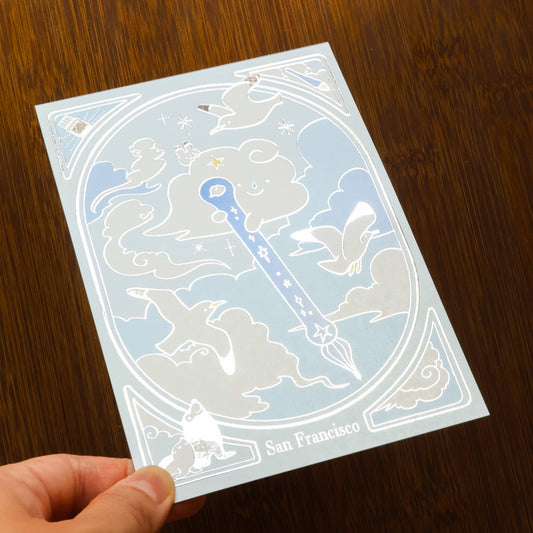 Carte postale « Ciel Plume en verre » | Thousand Skies