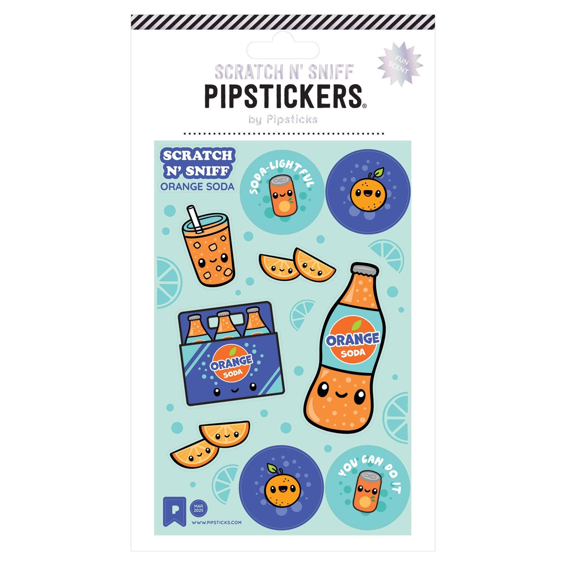 Stickers Scratch n' Sniff Soda Pipsticks