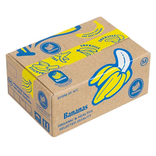 Mini carton stickers - Bananes