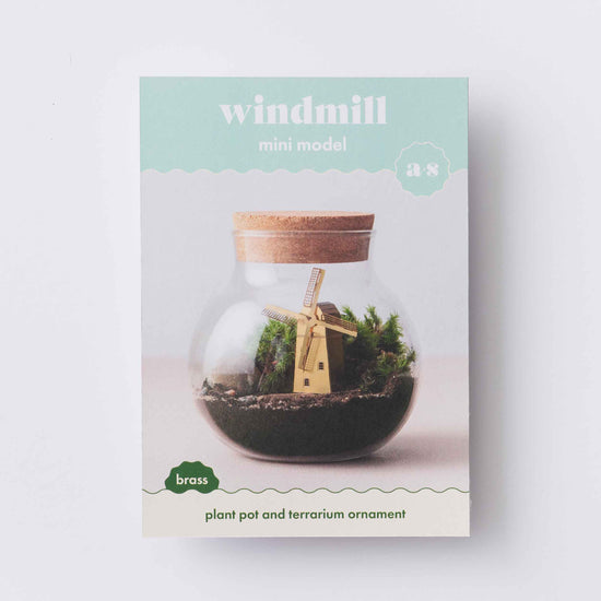 modele-miniature-en-laiton-de-moulin-a-vent-pour-terrarium-et-bricolage vue 3