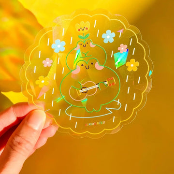 Suncatcher - Sticker Arc en ciel - Frogs ukulele - NinieWanted