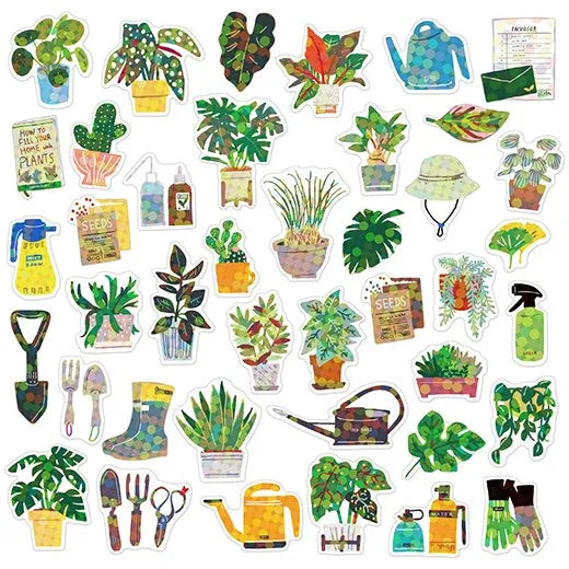 mini-carton-stickers-plantes-vertes vue 3