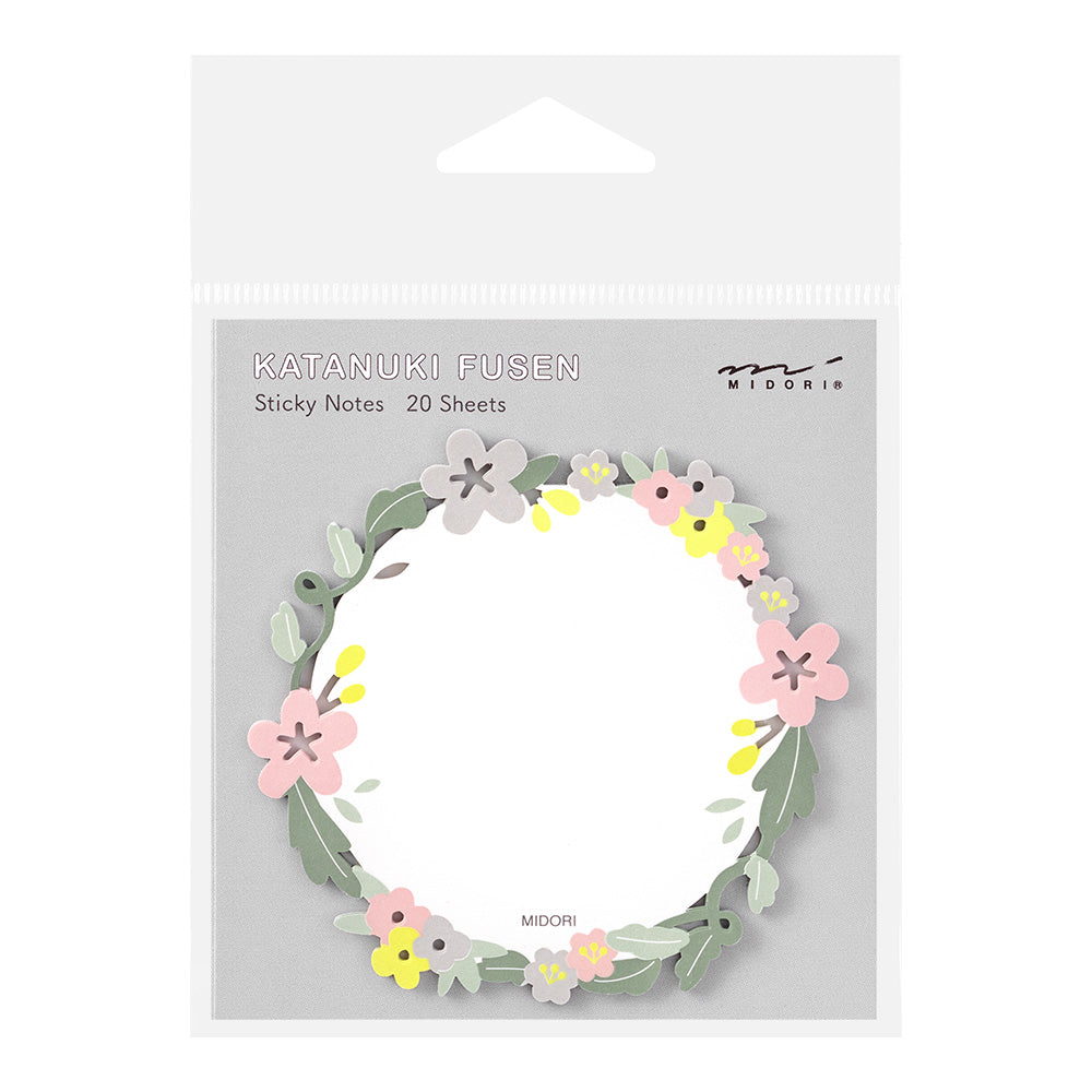 sticky-notes-couronne-de-fleurs vue 1
